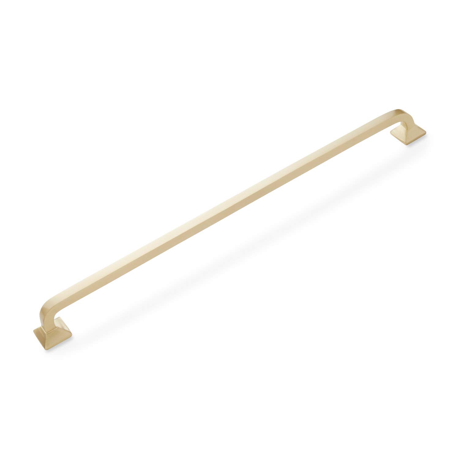 Signature Hardware 447164 Klein 18 Inch Center to Center Satin Brass Cabinet Pull - Modern Appliance Handle for Kitchen & Bathroom Cabinets
