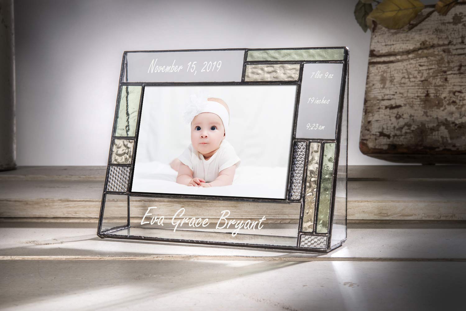 Personalized Baby Picture Frame 4x6 - Nursery Decor for Newborn Gift | Home & Baby Shower