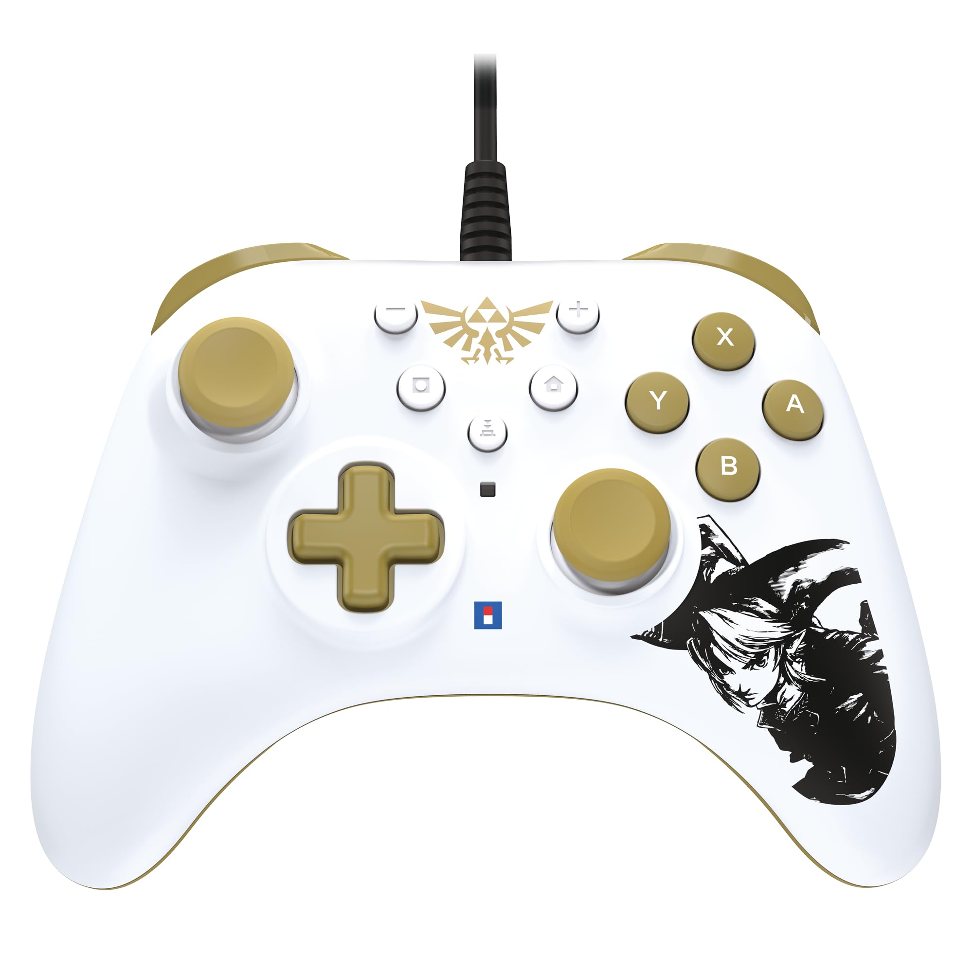 HORI Nintendo Switch HORIPAD Turbo Wired Controller - Official Zelda Licensed for Nintendo Switch & OLED Model - Perfect for Gaming, Multiplayer & Long Play Sessions