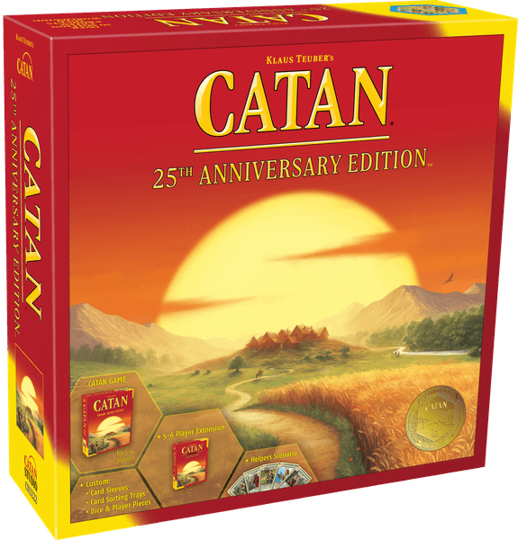 Catan Board Game: 25th Anniversary Edition - Classic Strategy Game for Family Game Night & Friends Gatherings