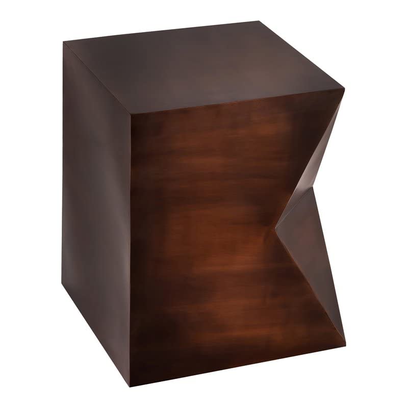 Pasargad Home Aleksy Copper Side Table - Small Sofa End Table for Living Room, Bedroom & Office - Luxury Indoor Accent Table for Home Decor, Coffee Table Alternative, Nightstand & Reading Nook Companion