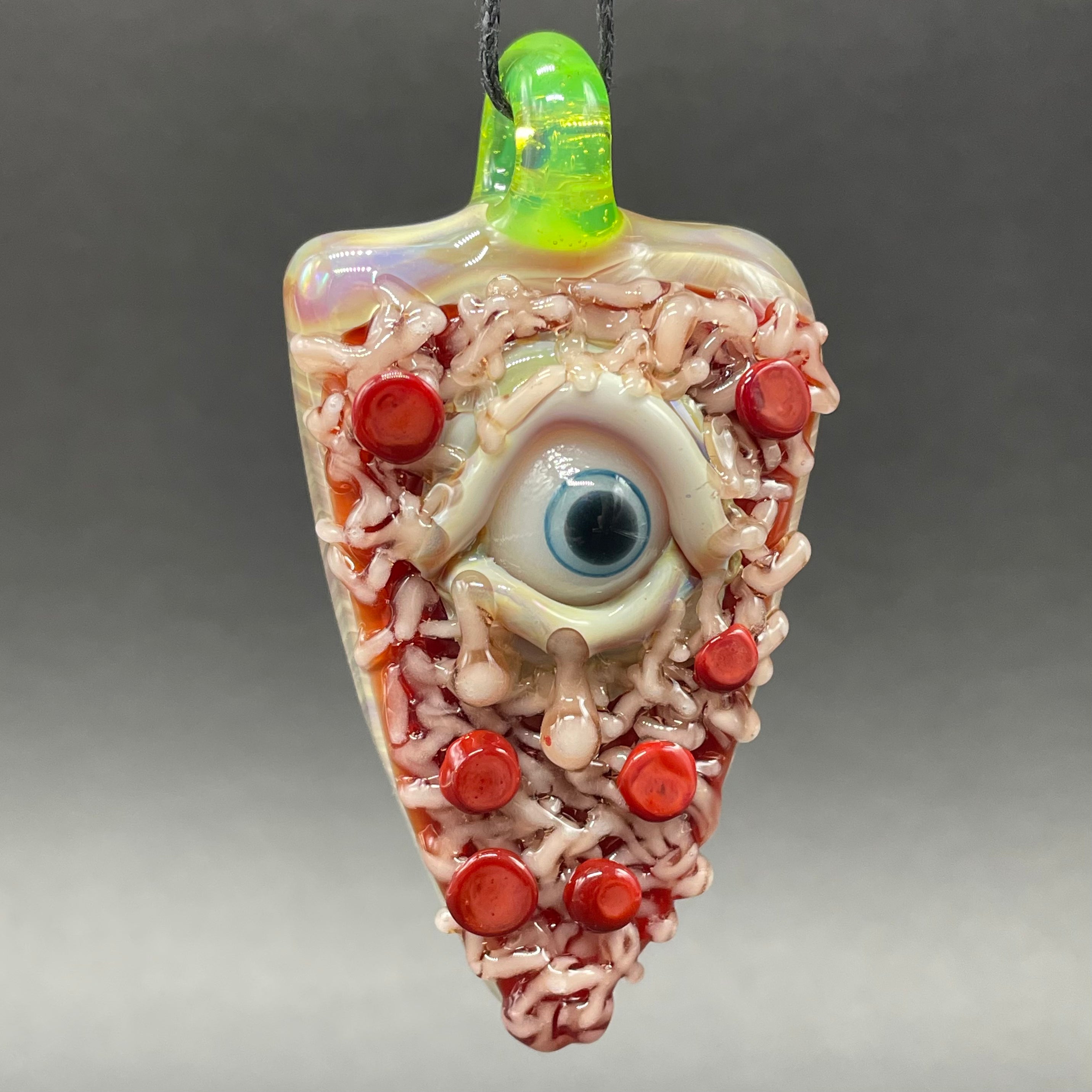 Glass Pizza Pendant Necklace - Elegant Italian Food Jewelry for Pizza Lovers | Perfect for Pizza Parties, Gifts & Italian-Themed Events