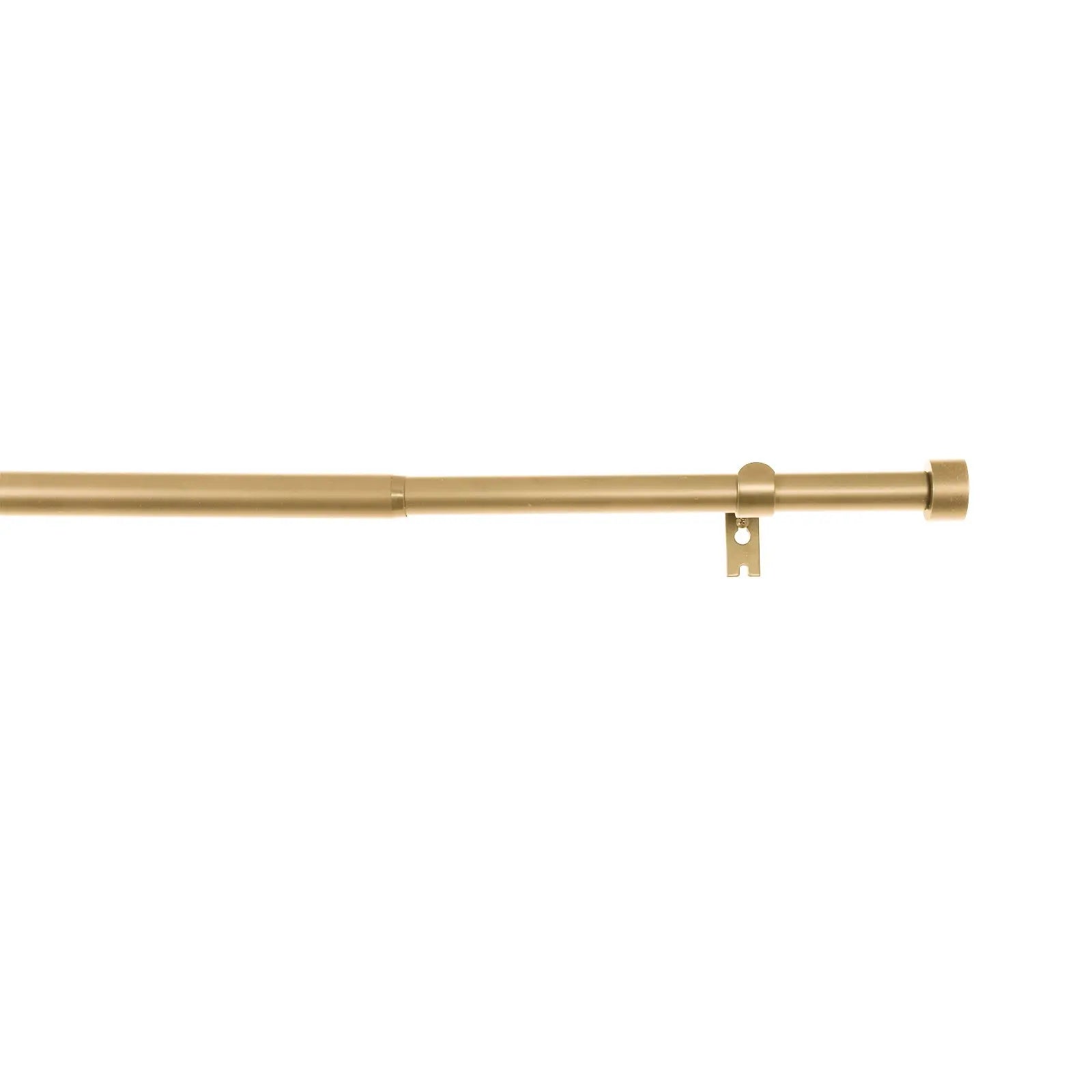 Jaylon Adjustable Curtain Rod with Rings - Extendable Window Drapery Rod for Living Room, Bedroom & Kitchen - Easy Installation for Blackout & Sheer Curtains