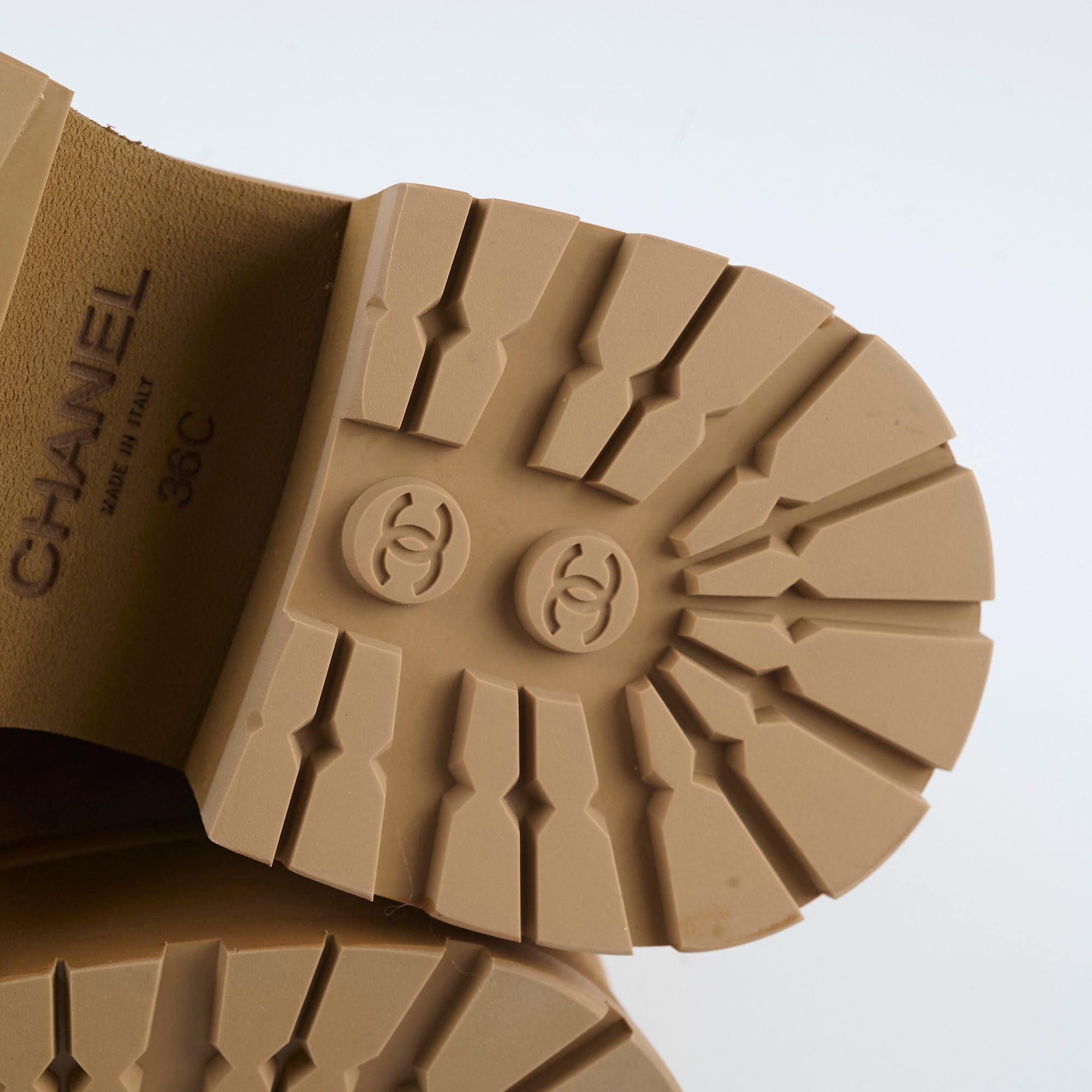 Chanel Light Brown Suede Boots Women's Size 36 | Luxury Fashion Booties for Fall & Winter Outfits