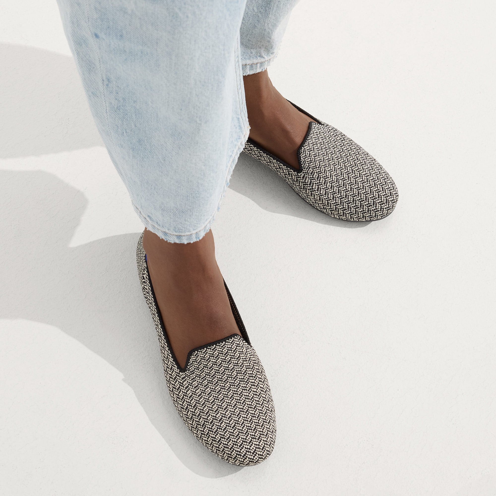 Premium Slate Herringbone Loafers for Men - Comfortable & Stylish Casual Shoes for Office, Business, and Everyday Wear