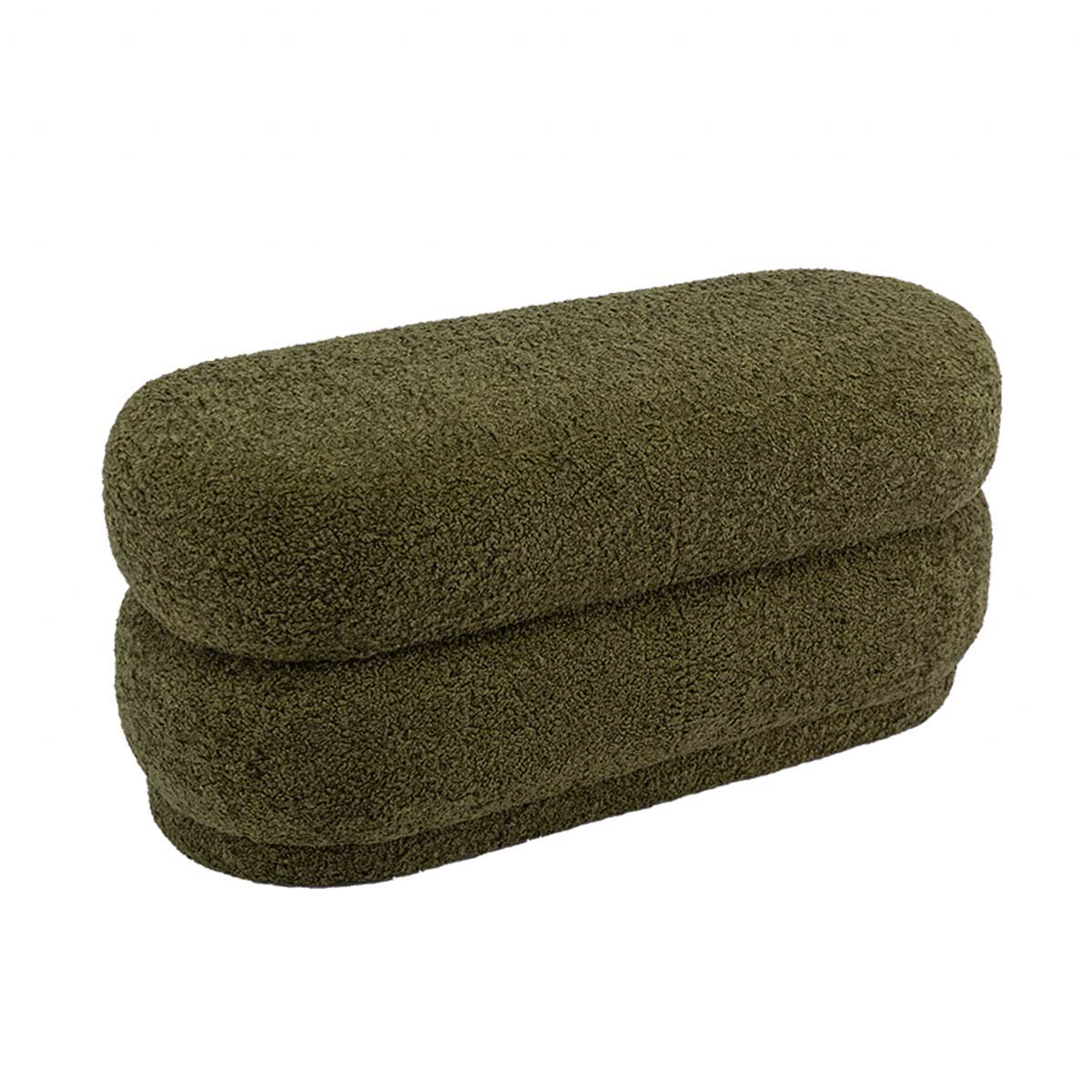 Astrid Faux Fur Ottoman - Soft and Plush Footrest Pouf, Stylish Living Room Decor for Cozy Home, Perfect for Bedroom, Lounge, and Nursery