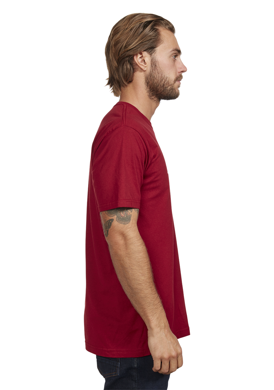 OG Script Eco Repreve® Recycled T-Shirt - Cardinal Red & White - Sustainable Comfort for Casual Wear & Outdoor Activities