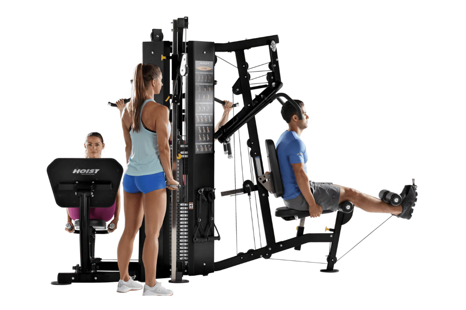 Hoist H4400 Multi Stack Home Gym - 4 Stack Strength Training Machine for Full Body Workouts | Perfect for Home & Garage Gym Fitness