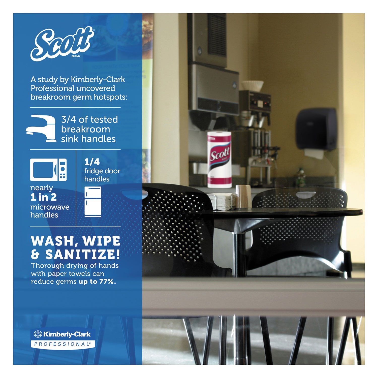Scott 41482 Premium White Kitchen Roll Towels - 11 x 8.8 Inches, 128 Sheets per Roll, 20 Rolls per Carton | Ideal for Home Kitchen, Restaurant & Commercial Use