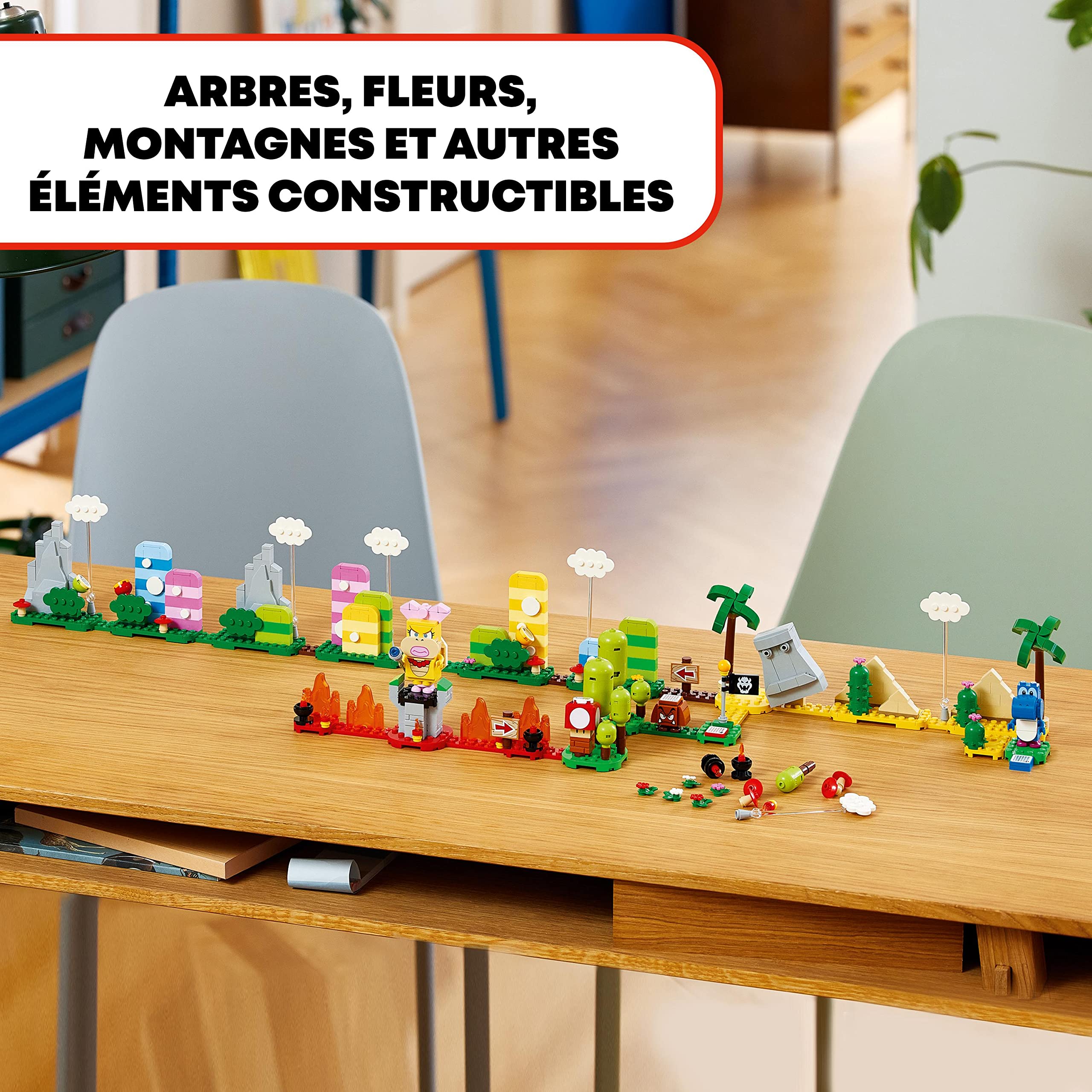 LEGO Super Mario 71418 Creative Toolbox Building Set with Mini Figures - Desert & Lava Expansion Starter Pack - DIY Level Creator Toy for Kids - Perfect for Interactive Play & Creative Storytelling