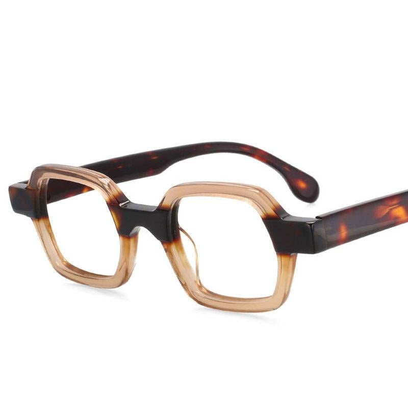 Stylish Dud Small Square Acetate Optical Glasses Frame - Trendy Eyewear for Men & Women - Perfect for Reading, Work, and Everyday Fashion