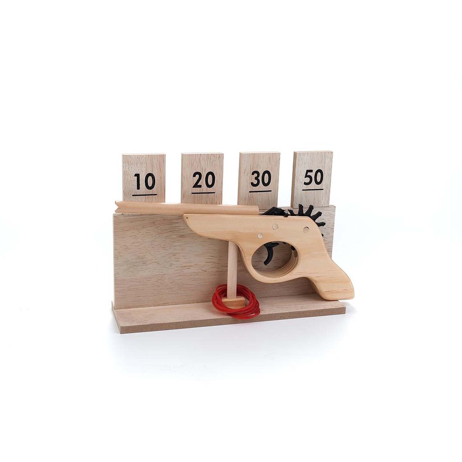 Premium Wooden Shooting Target Game Set - Outdoor Archery & Dart Practice for Adults & Kids - Fun Backyard, Camping, and Party Activity