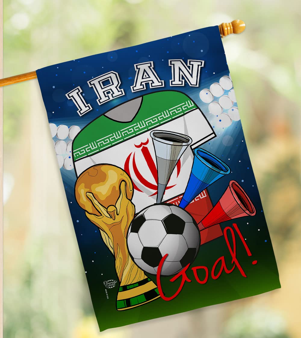 Iran Flag - World Cup Soccer Decor for Home, Garden & Sports Fans