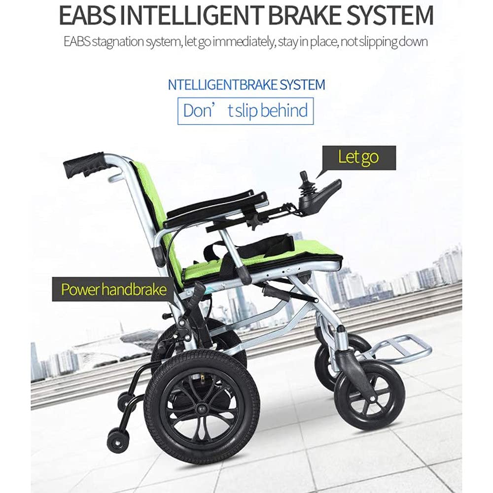 Lightweight Electric Wheelchair with Fast-Fold Design - 17.7