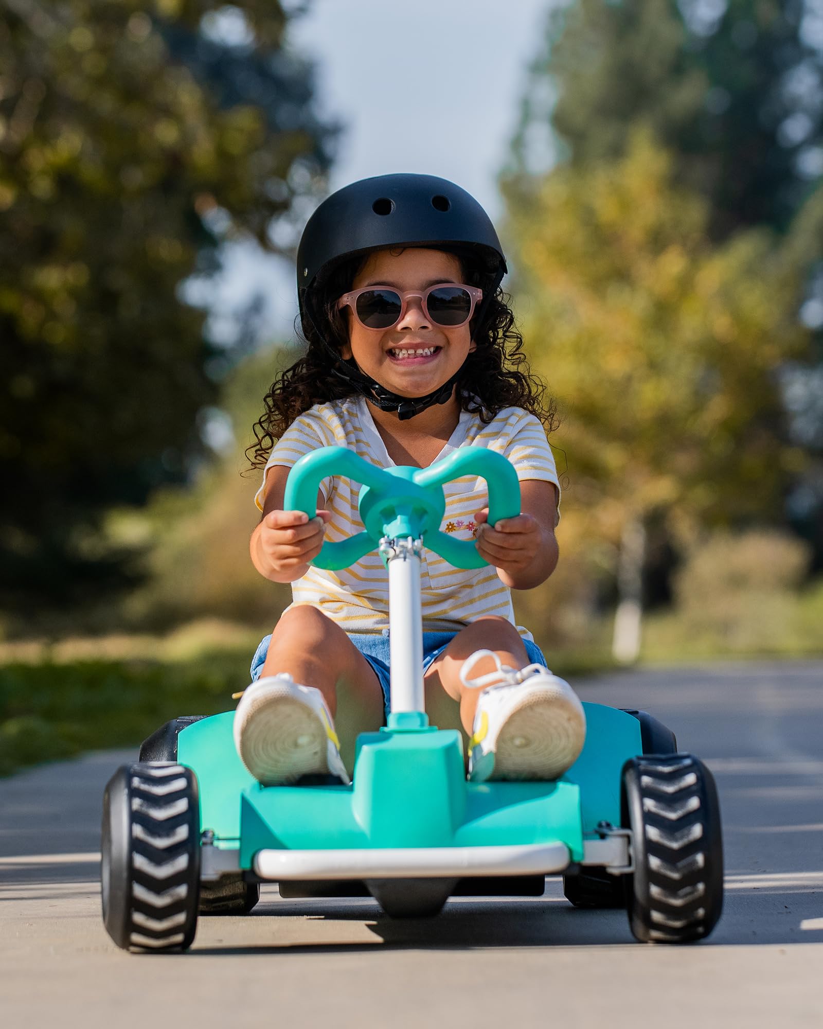 Droyd Zypster Electric Go Kart for Kids - 25V Lithium Ion Battery, Dual 50W Brushed DC Motor (3-6 MPH) - Adjustable Height & Seat - Parental Control - Safe Ride On Toy for Boys & Girls - Perfect for Backyard Fun, Birthday Gifts & Outdoor Adventures