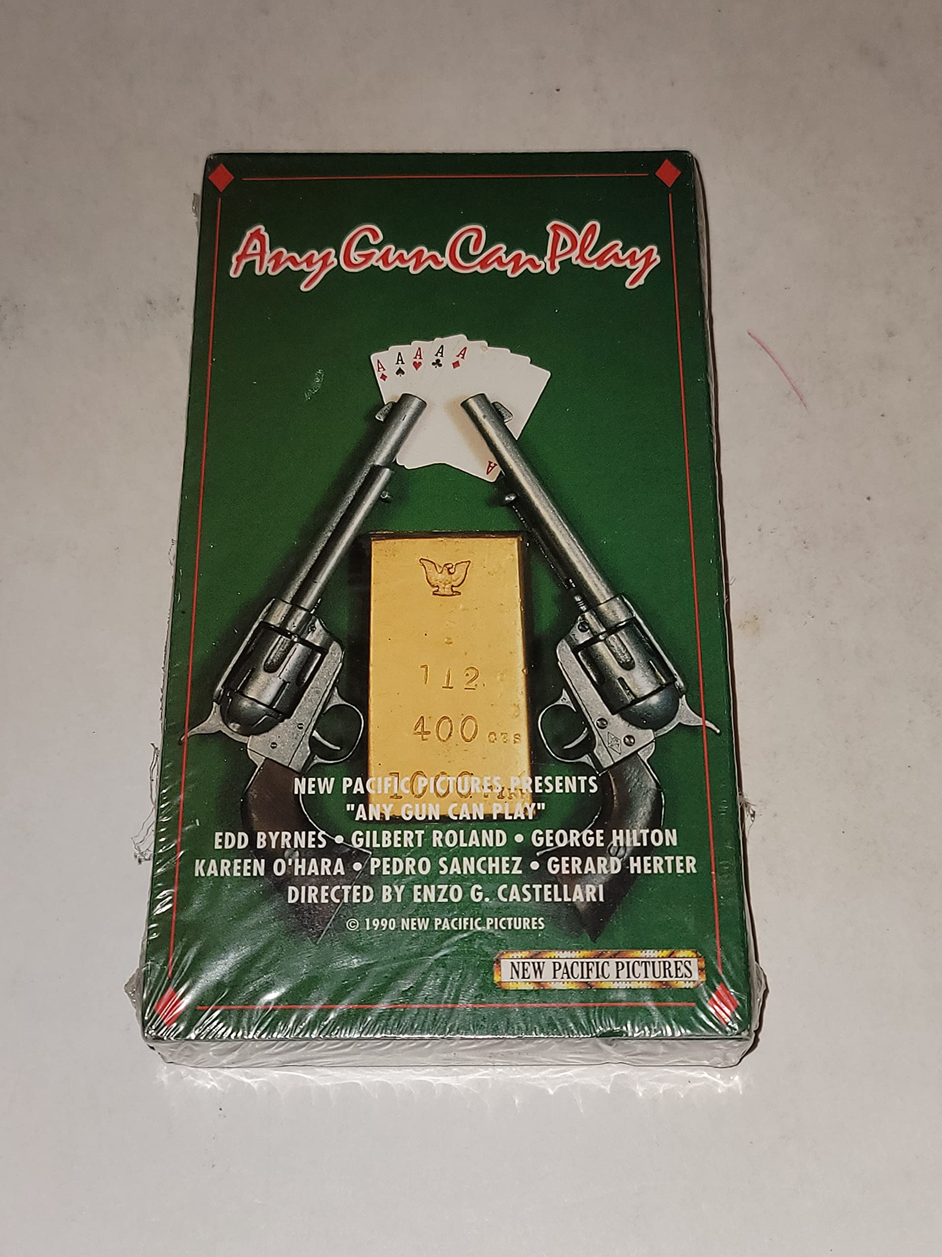 Any Gun Can Play VHS - Classic Spaghetti Western Movie on Vintage Tape - Perfect for Film Collectors & 80s Nostalgia Lovers