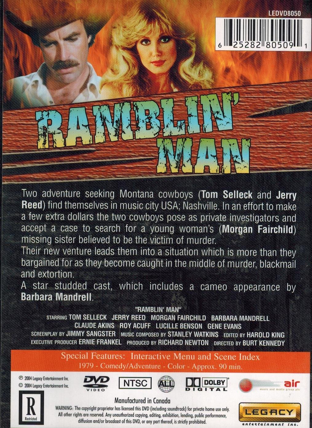 Ramblin' Man DVD - Classic Movie for Road Trip Adventures & Outdoor Enthusiasts | Perfect for Camping, Travel & Adventure Lovers