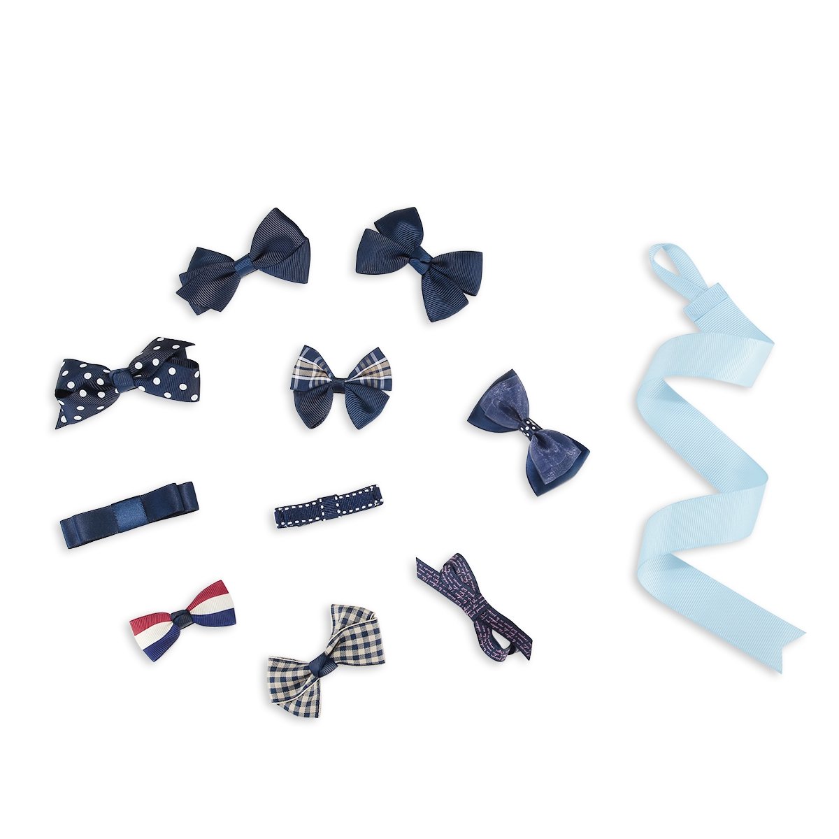 Adorable Baby Girls Hair Bow Clips Set with Barrettes & Organizer Holder - Perfect for Toddler Parties, Photo Shoots & Everyday Accessories