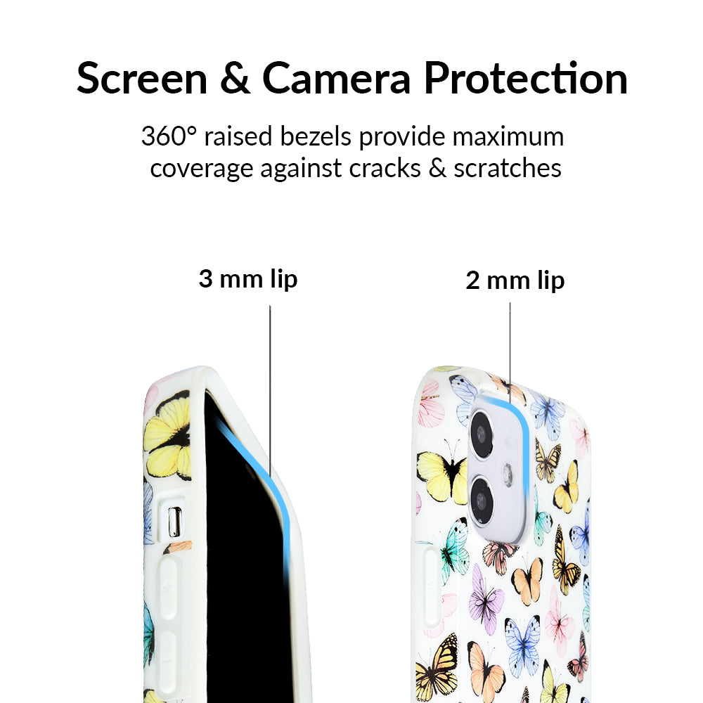 Butterfly Design iPhone Case - Elegant & Protective Phone Cover for iPhone 13/14/15 - Perfect for Nature Lovers & Fashion Accessories