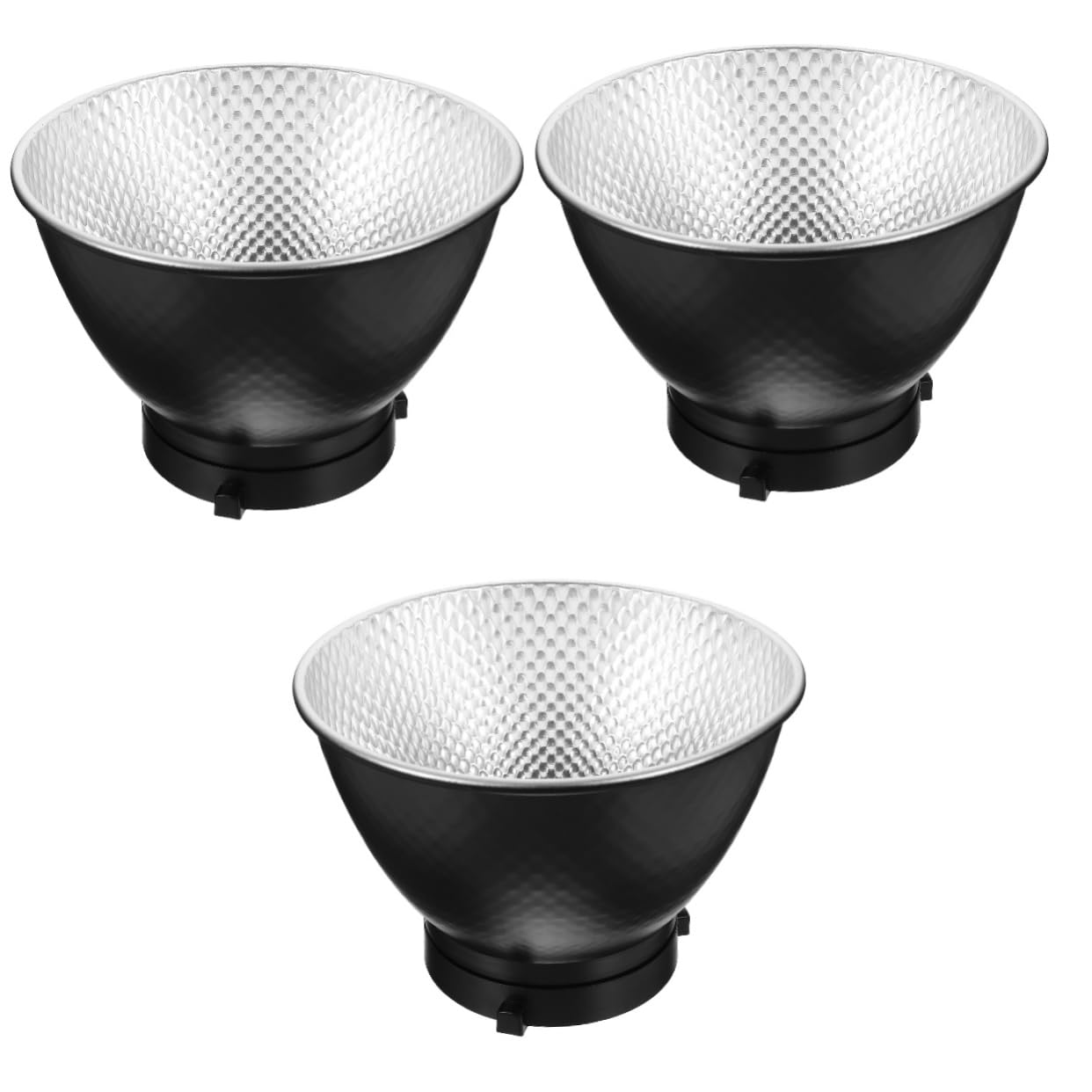 PartyKindom 3-Pack Photography Lamp Shade Diffuser - Stainless Steel Floodlight Covers for Studio Lighting, Photoflood Lights & Fill Light Diffusion | Perfect for Portrait Photography, Product Shoots & Video Lighting