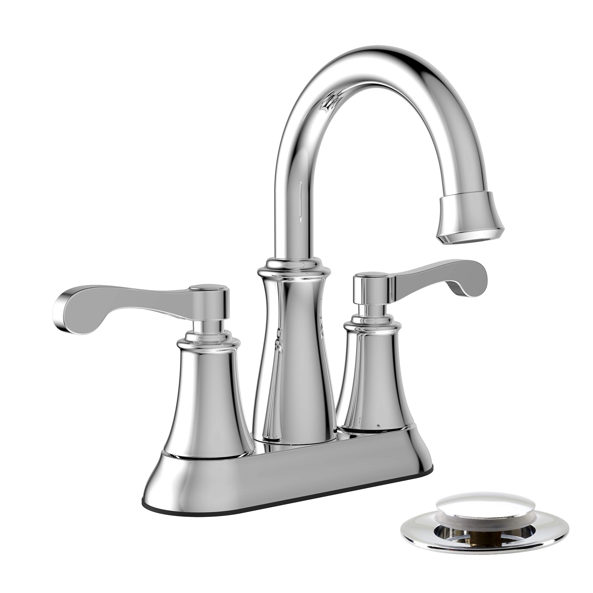 Keeney RUS74WCP Polished Chrome Bathroom Sink Faucet - Modern Water-Saving Design for Bathroom Vanity, Powder Room & Guest Bath Installation