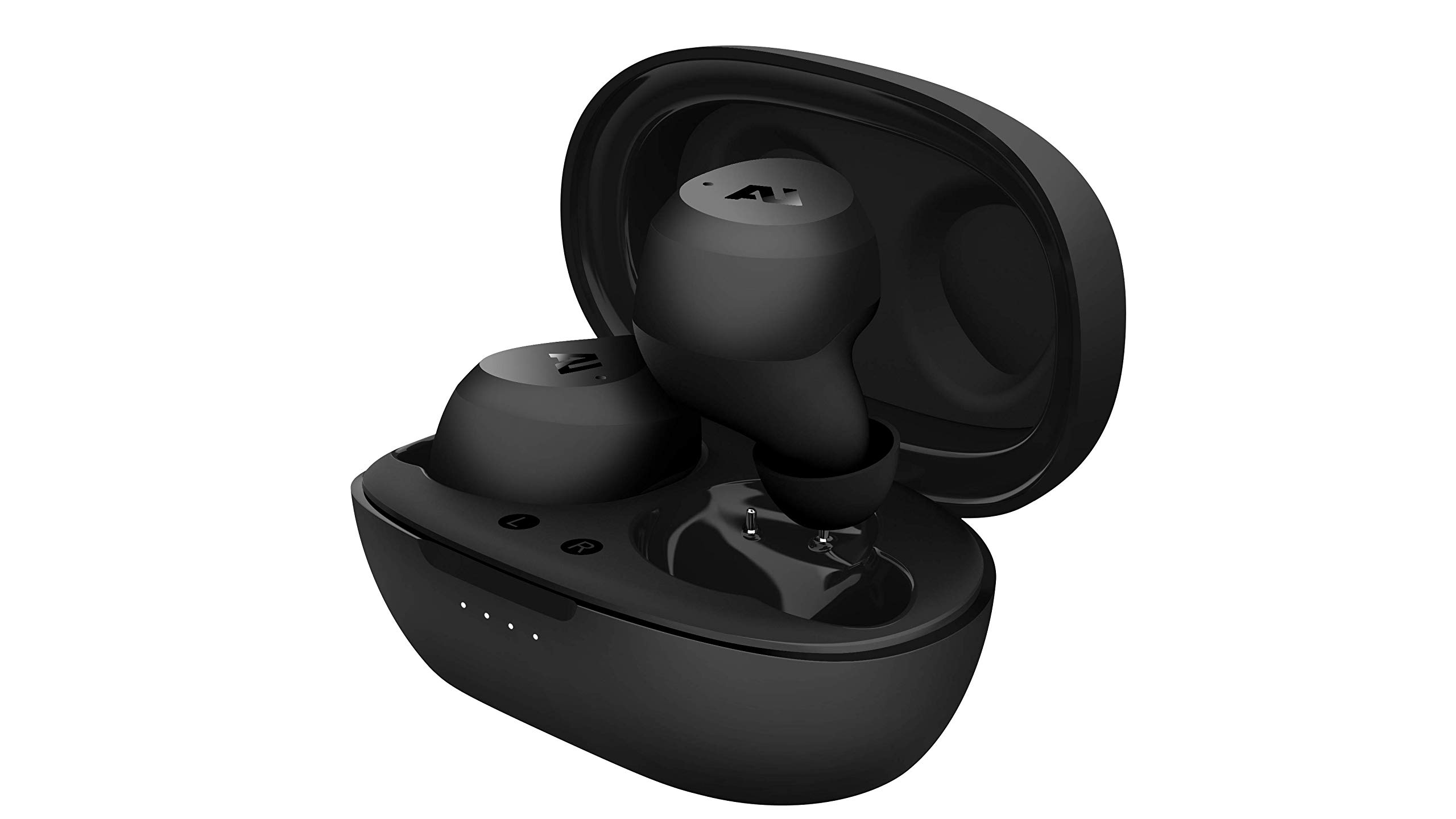 ausounds AU-Stream Hybrid Bluetooth True Wireless Earbuds with Active Noise Cancellation, Touch Controls & Wireless Charging Case - Premium Dynamic Drivers for Crystal Clear Audio (Black) | Perfect for Commuting, Workouts & Travel