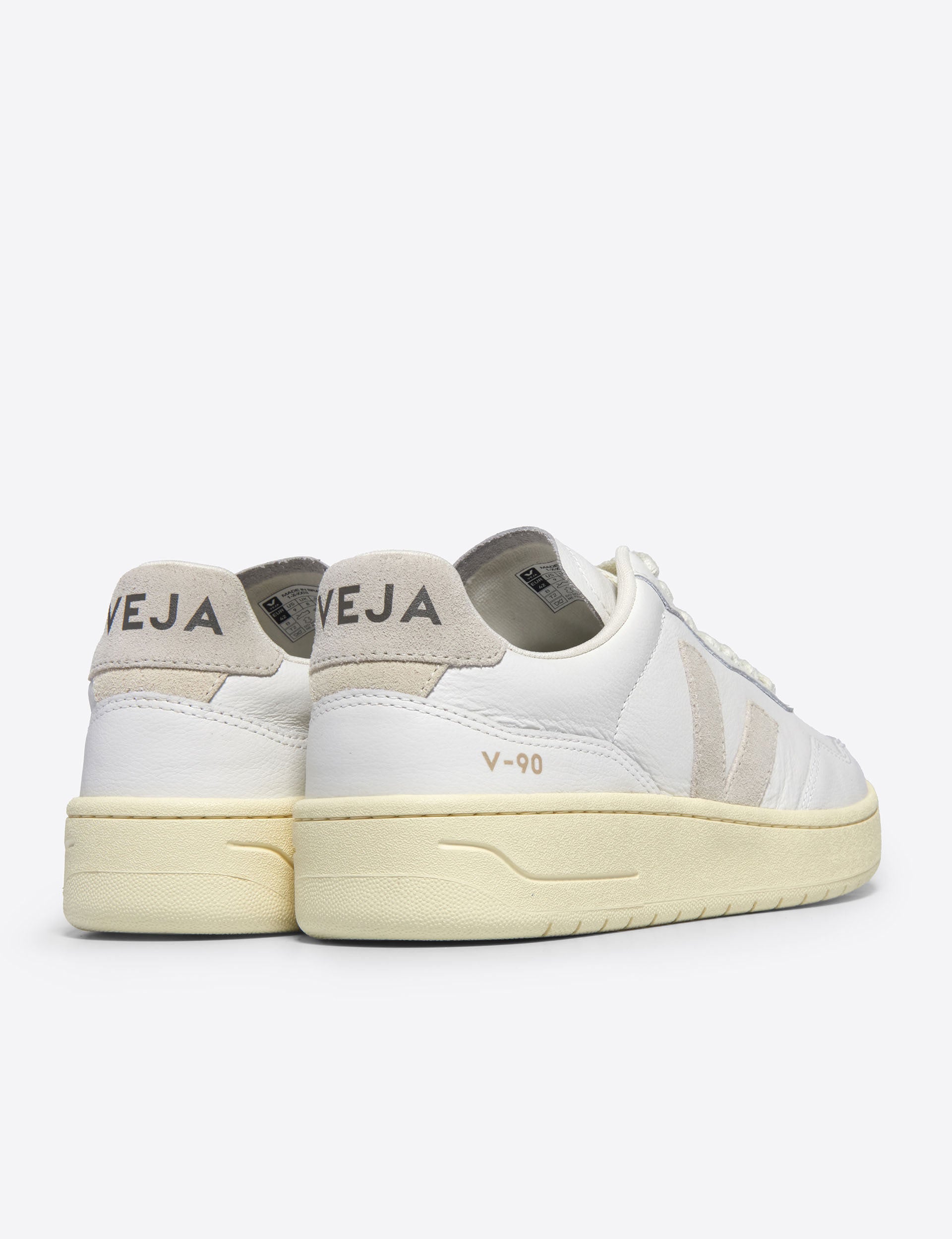 Premium V 90 Genuine Leather in White Natural - Perfect for Handbags, Wallets & Luxury Accessories