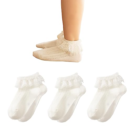 Cream White, 3 Pairs