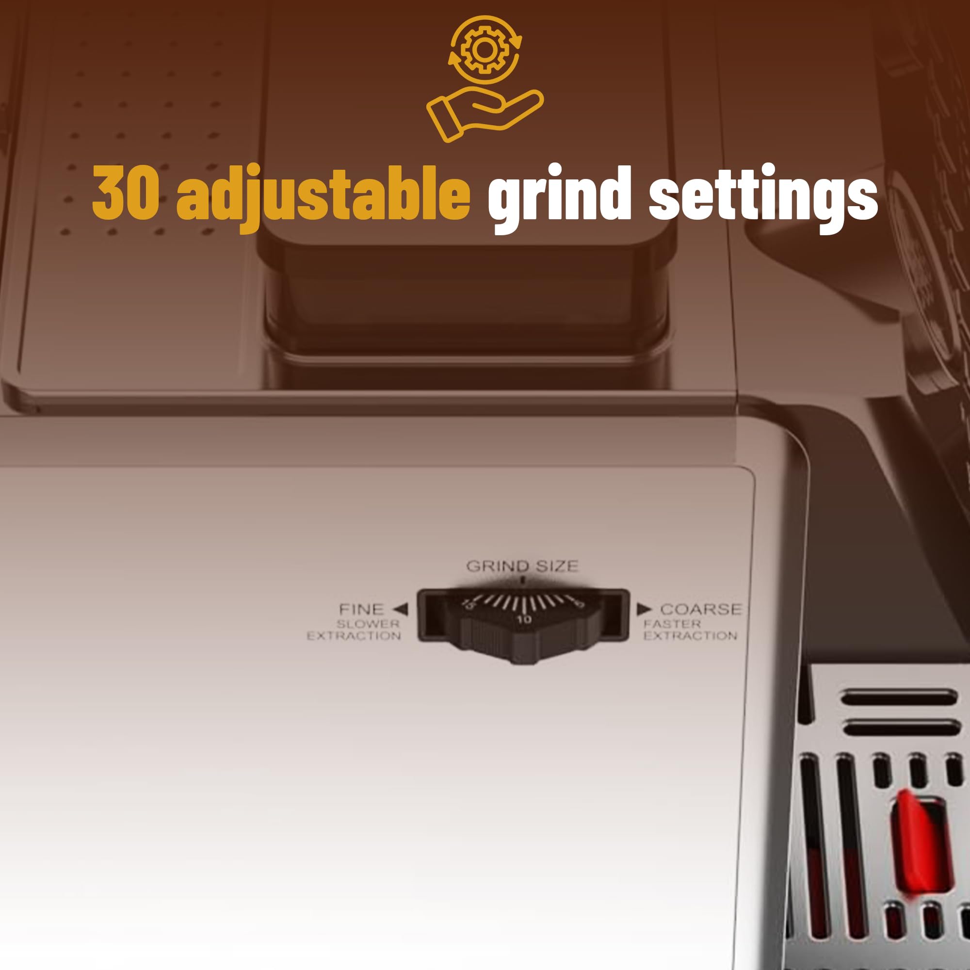 Professional GIANNA 20 Bar Espresso Machine with Built-in Grinder & Milk Frother - Removable Water Tank for Easy Cleaning - Perfect for Making Latte, Cappuccino at Home or Office - Compact Coffee Maker for Small Spaces & Daily Use
