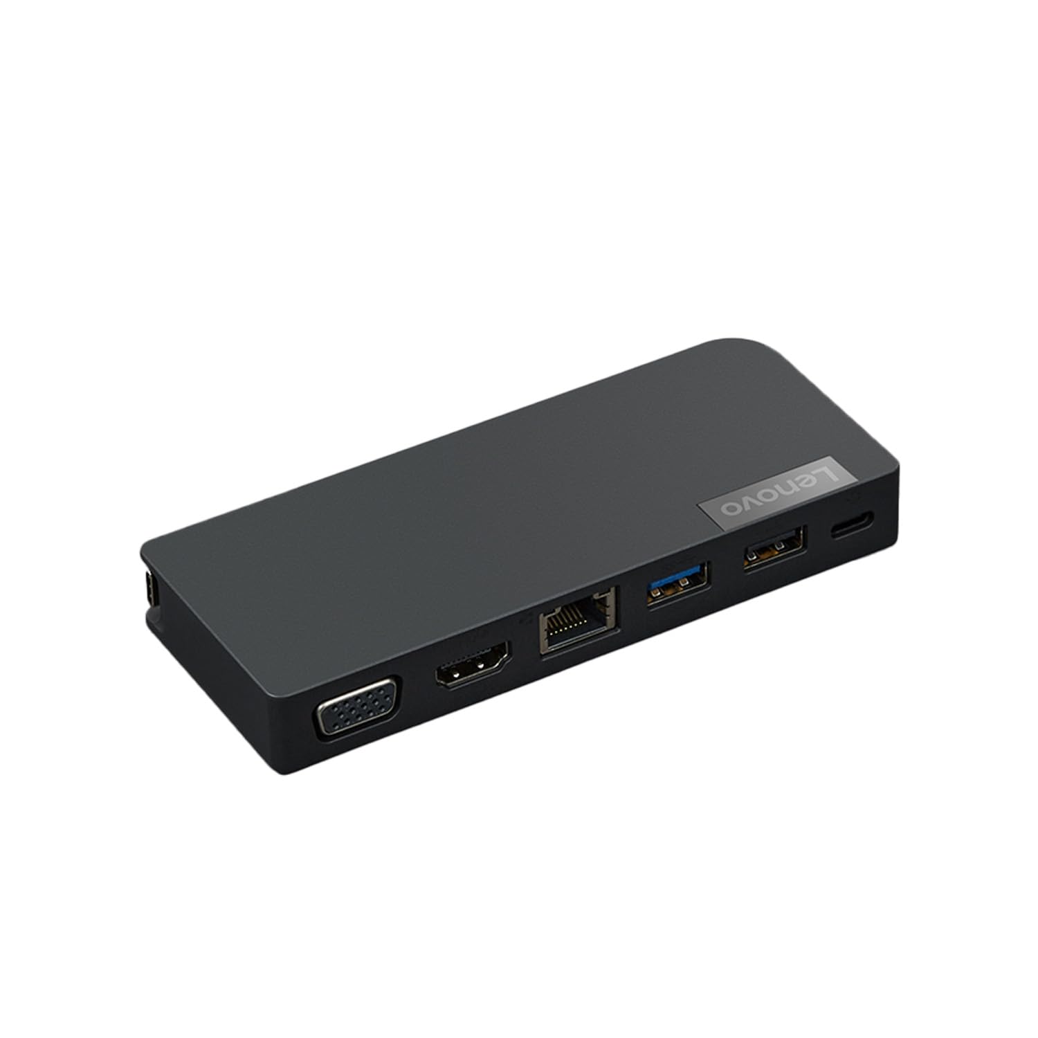 Lenovo USB-C Travel Hub with 4-in-1 Ports - HDMI, USB 3.0, USB-C, SD Card Reader - Compact Adapter for MacBook, Dell XPS, Surface Pro - Perfect for Business Travel, Home Office & Coffee Shop Work