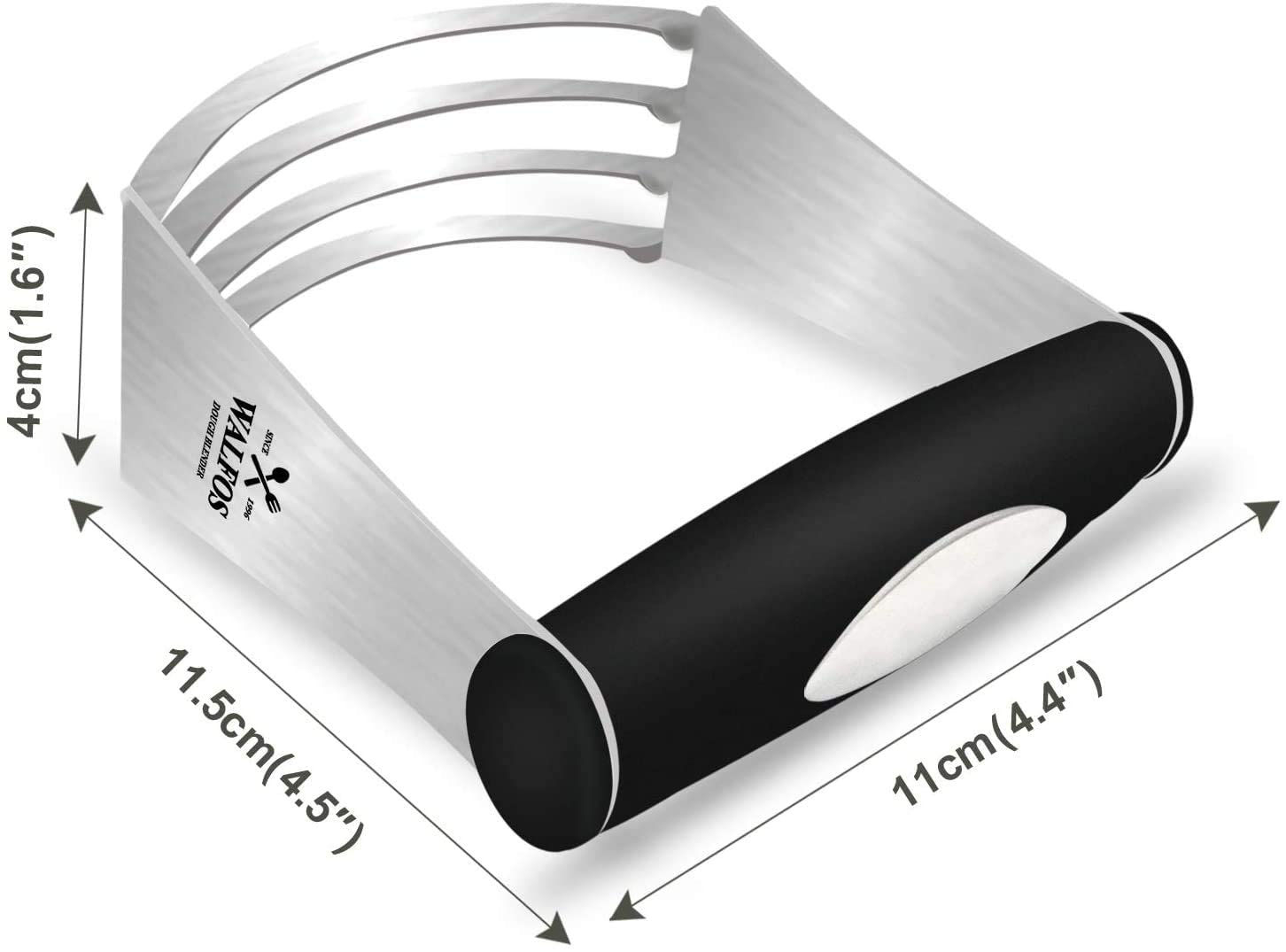 WALFOS Stainless Steel Dough Blender - Heavy Duty Pastry Cutter for Baking Pasta, Pie Crust, Cake & Cookies | Perfect for Home Bakers & Professional Kitchens
