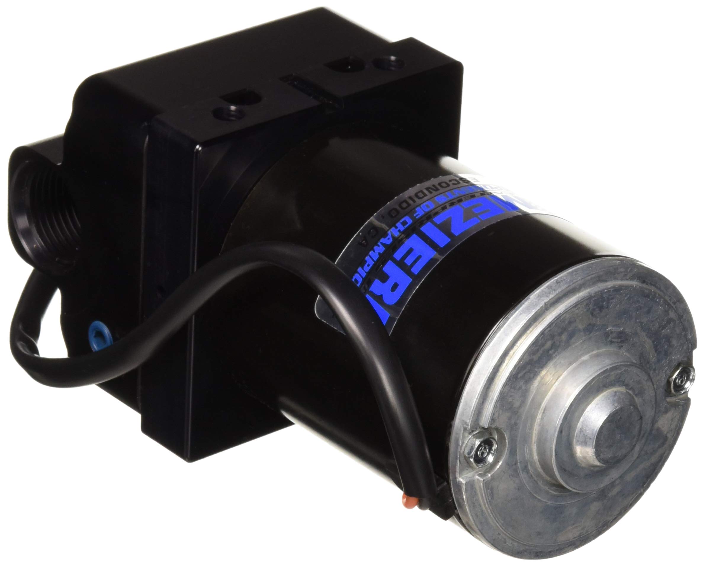 Meziere WP136S Black High-Performance Inline Electric Water Pump for Cars & Trucks - Improves Engine Cooling & Performance in Racing, Hot Rods & Daily Driving