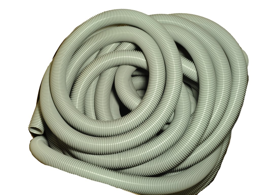 1.5-Inch Diameter 50-Foot Vacuum Cleaner Hose - Durable Crushproof Molded Design for Home, Workshop & Industrial Cleaning