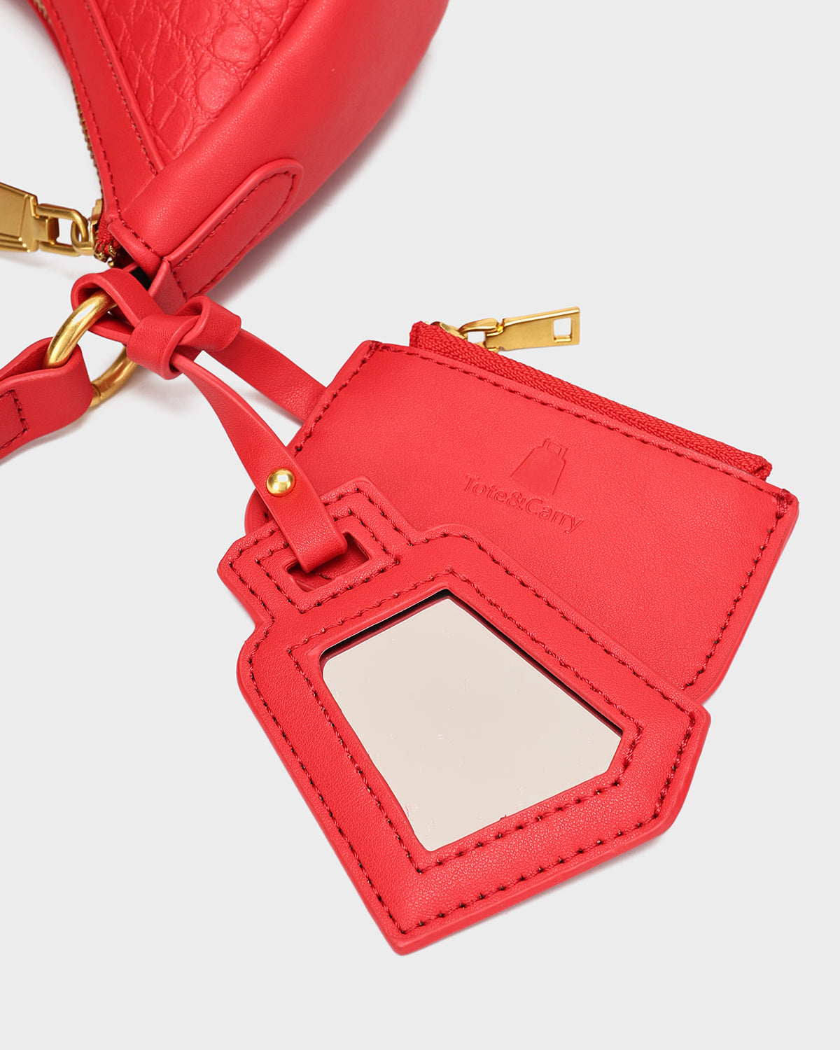 Stylish Red Shoulder Purse for Women - Trendy Crossbody Bag with Adjustable Strap - Perfect for Daily Use, Travel & Shopping