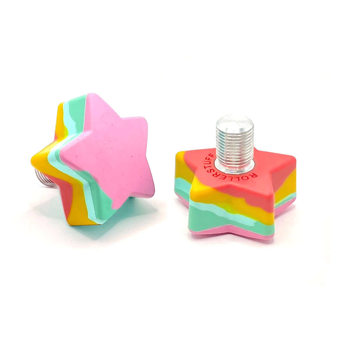 RollerStuff Twinkle Toes Adjustable Roller Skate Toe Stops - Premium Gobstopper for Roller Derby, Artistic Skating & Outdoor Rollerblading