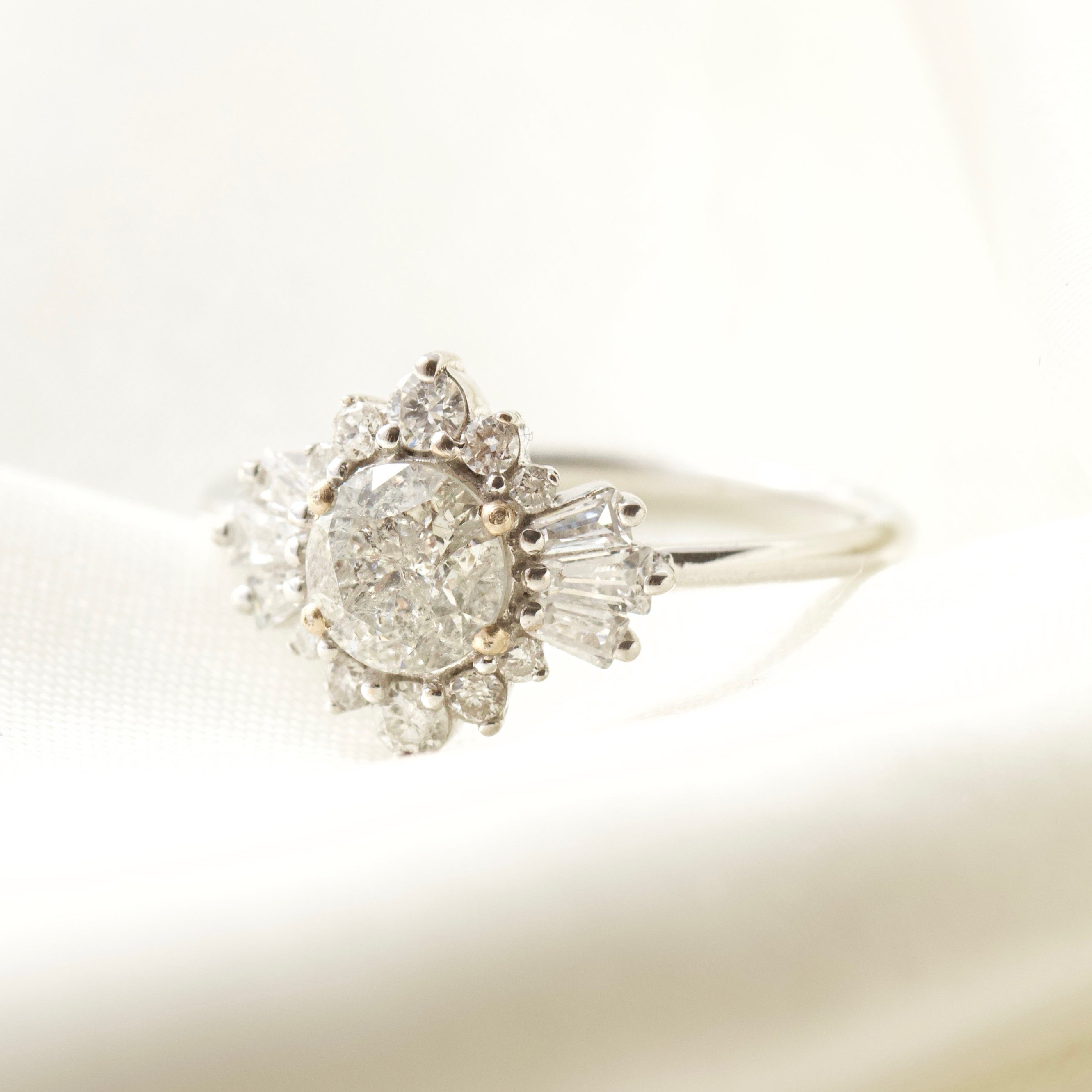 Exquisite Aria Salt & Pepper Diamond Ring - Unique Grey Diamond Engagement Ring for Women - Perfect for Weddings, Proposals & Anniversary Gifts