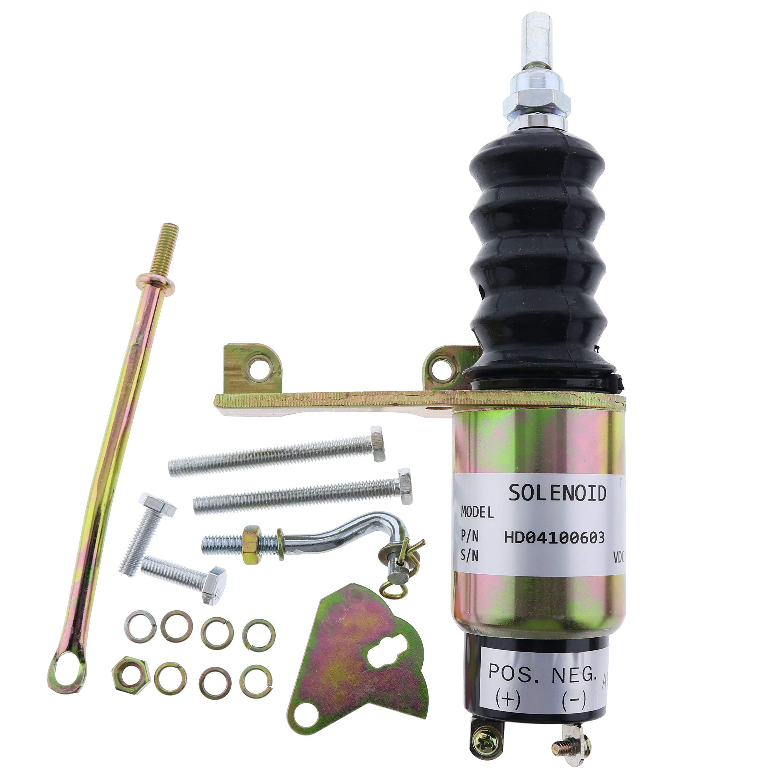 Holdwell SA-3765-12 Fuel Shutdown Solenoid Valve 12V DC - Compatible with Deutz & Bosch RSV Diesel Injection Pump - Perfect for Tractor, Generator & Heavy Equipment Engine Repair