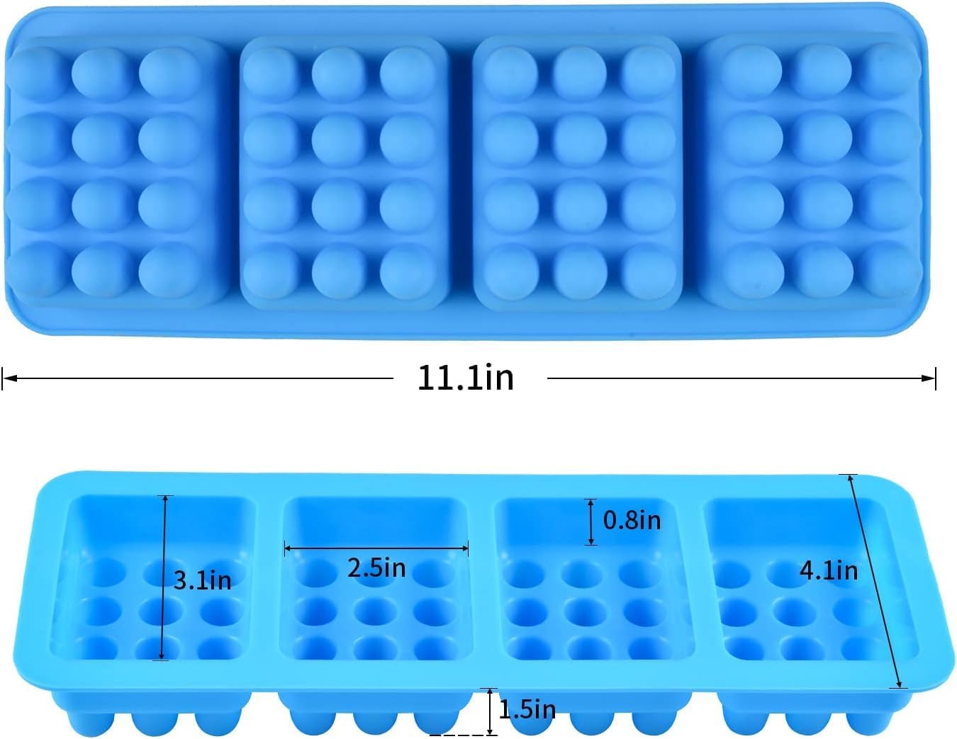 APSAMBR 4-Cavity Rectangle Silicone Soap Molds - Food Grade, BPA Free Soap Making Trays for DIY Bar Soap, Massage Bars & Scalp Molds | Perfect for Handmade Soap Crafting, Spa Treatments & Gift Making