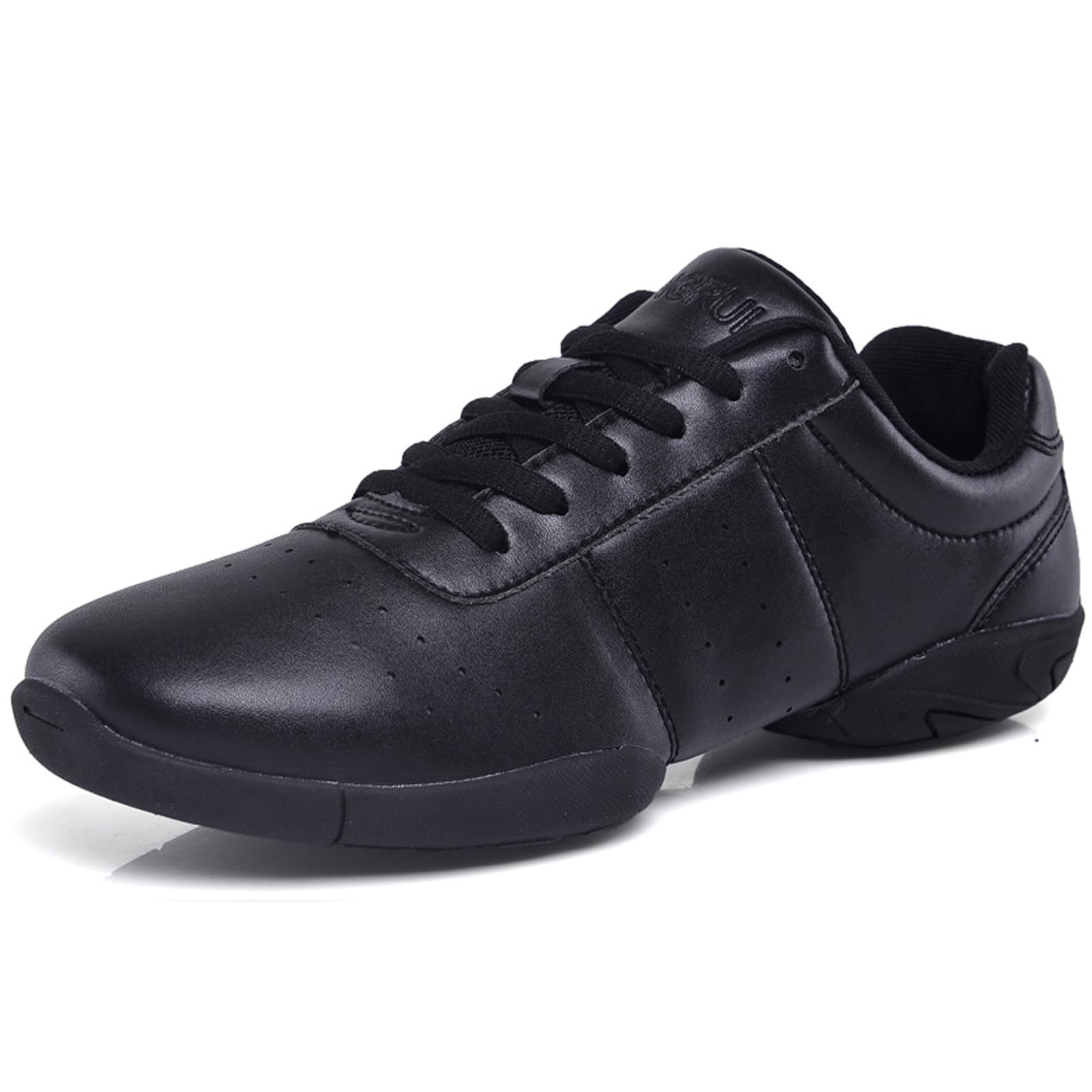 WUIWUIYU Boys Girls Women's Lace-Up Aerobics Gymnastics Shoes - Cheerleading Dance Sneakers for School & Sports Training - Lightweight & Comfortable for Running, Jumping & Gym Activities