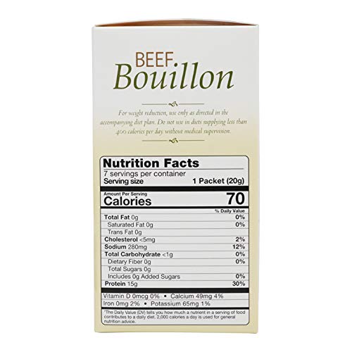 BariatricPal High Protein Beef Bouillon Soup - Low Carb, Keto-Friendly Meal Replacement for Weight Loss & Bariatric Surgery Recovery - Perfect for Post-Op Diets & Healthy Lifestyle