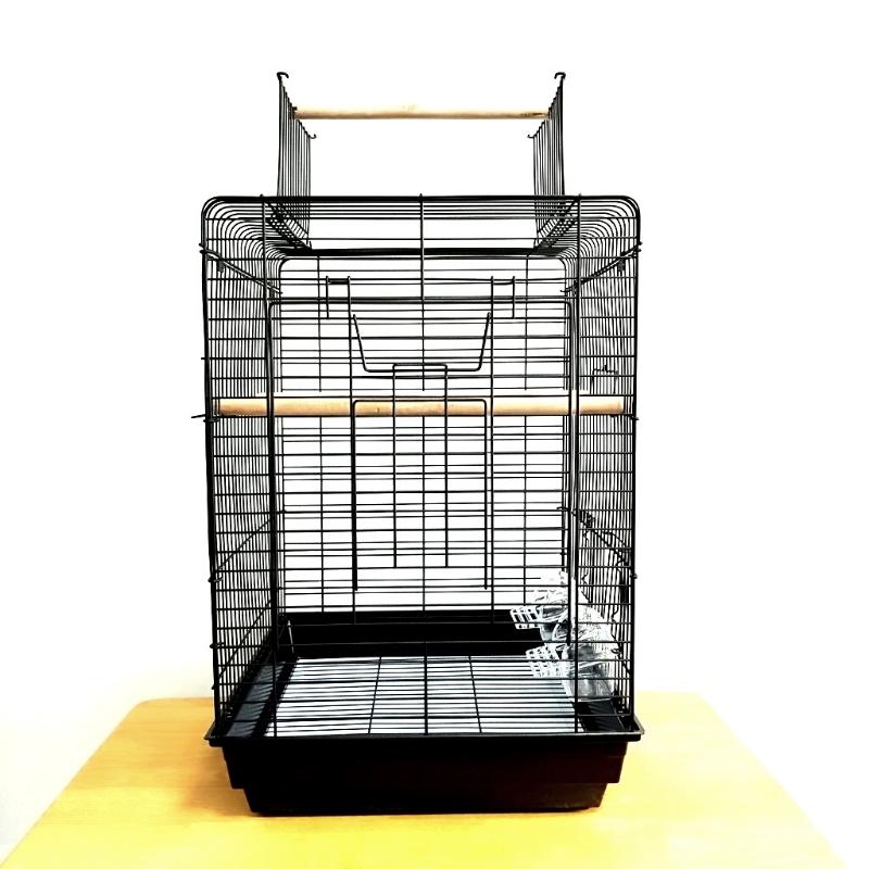 DAYANG 1901 Large Bird Cage 40x40x58 Inches - Black Metal Aviary for Parrots, Cockatiels & Small Birds - Perfect for Home, Office or Outdoor Use