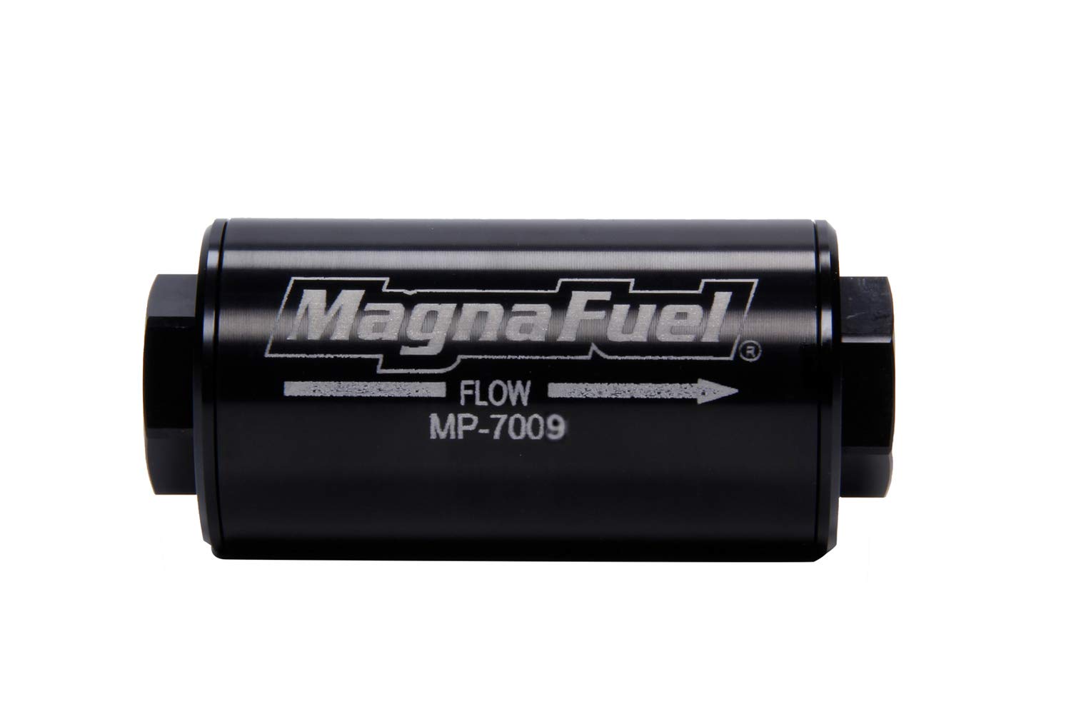 Magnafuel MP-7009-BLK High Performance Inline Fuel Filter for Racing, Automotive & Marine Engines - Improves Fuel Flow & Protects Engine Components