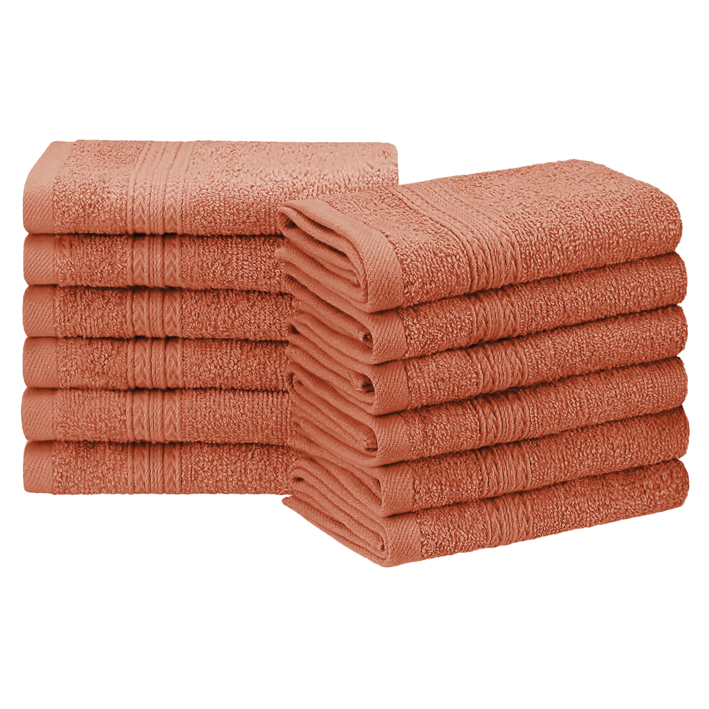 Organic Cotton 12-Piece Solid Face Towel Set | Eco-Friendly, Soft & Absorbent | Perfect for Spa, Gym, Travel & Home Use