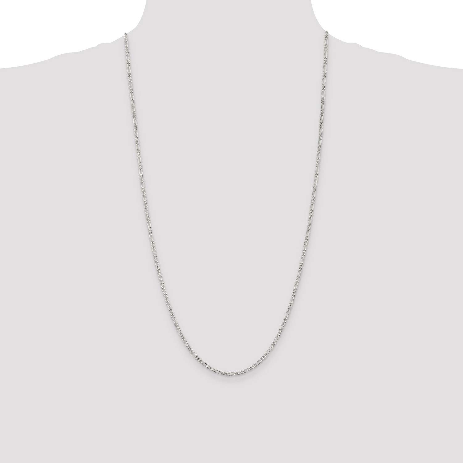 925 Sterling Silver Figaro Chain Necklace, Bracelet or Anklet - Elegant Jewelry for Men & Women - Perfect for Gifts, Daily Wear & Special Occasions