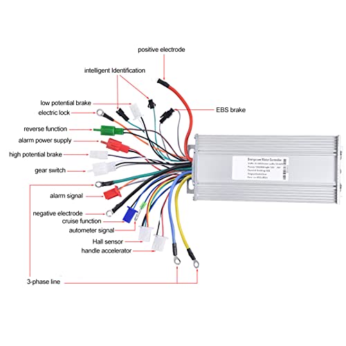36V/48V 1000W Electric Hub Motor Controller with Hall Sensor - Compatible with E-Bikes, Scooters & Electric Vehicles | Perfect for DIY E-Bike Conversion & Motor Upgrades