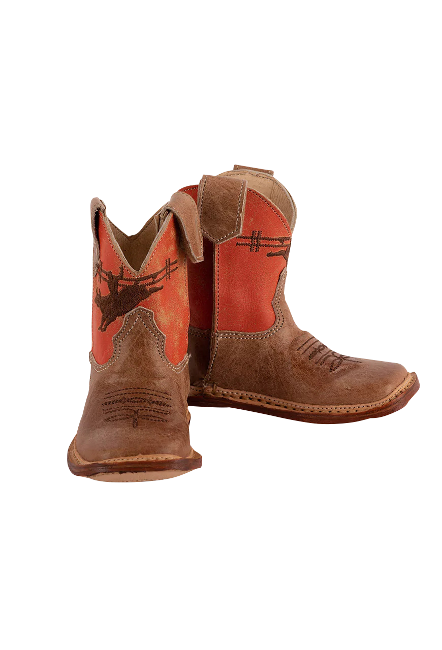 Roper Cowbabies Bullrider Boots for Men & Women - Western Cowboy Boots with Comfortable Fit - Perfect for Rodeo, Riding, and Country Fashion