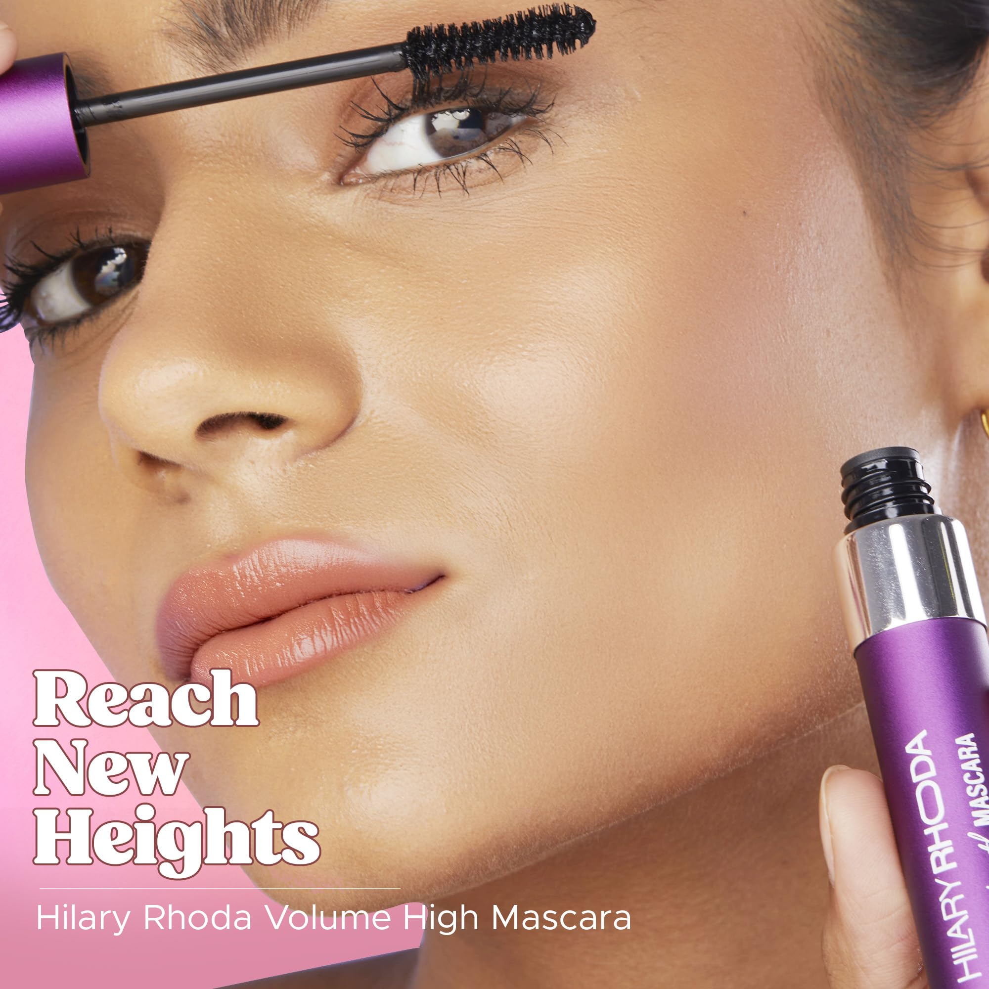 Hilary Rhoda Volume High Mascara - Smudge-Free, Waterproof Volumizing Mascara with Lash Lift Effect | Long-Lasting Black Mascara (7.5ml) for Dramatic Lashes | Perfect for Daytime, Night Out & Special Occasions