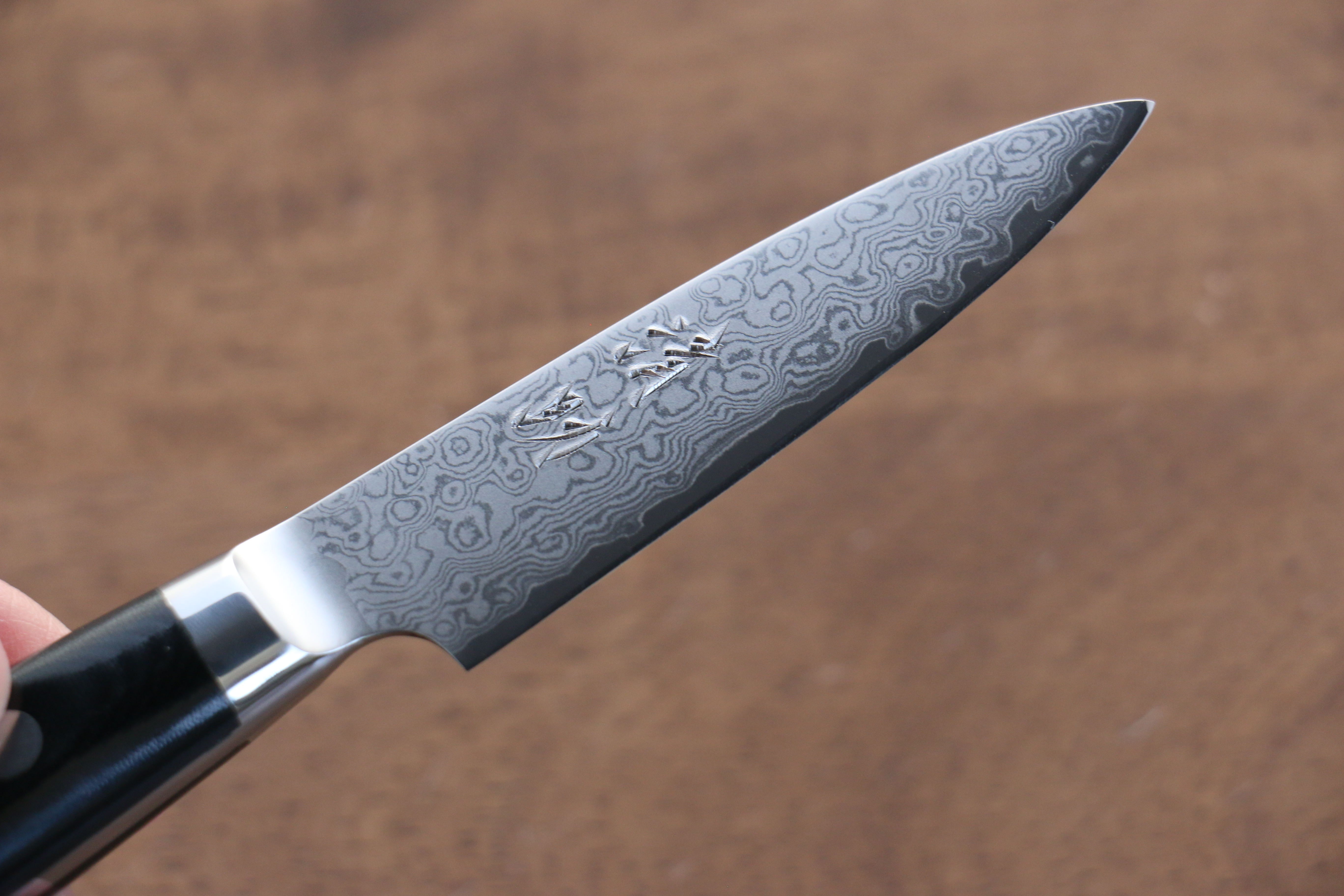 Premium Seisuke VG10 33-Layer Damascus Steel Paring Knife - 75mm Blade with Durable Micarta Handle - Perfect for Peeling, Slicing & Precision Kitchen Tasks