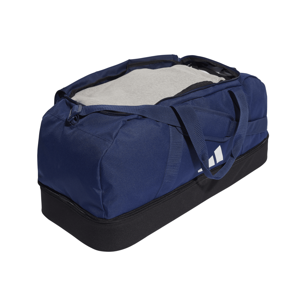 Adidas Tiro League Unisex Large Duffel Bag - Sport Gym Travel Duffle with Spacious Compartment for Workout, Fitness, Soccer & Weekend Getaways
