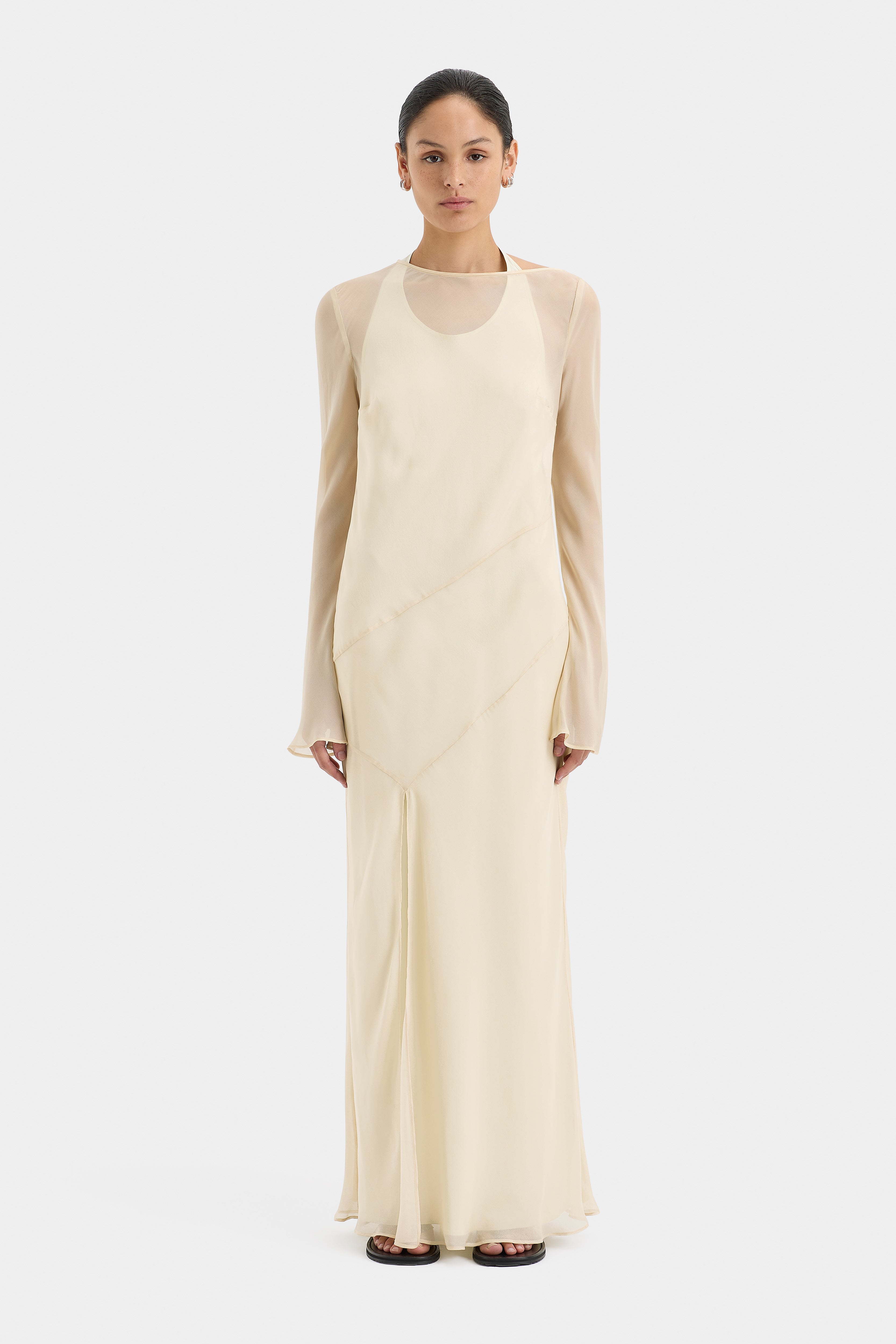 Elegant Strobe Long Sleeve Party Dress for Women - Perfect for Evening Events, Cocktail Parties & Date Nights